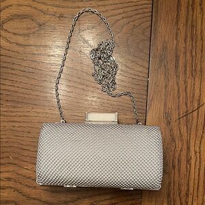 Jessica McClintock Silver‎ Clutch Bag